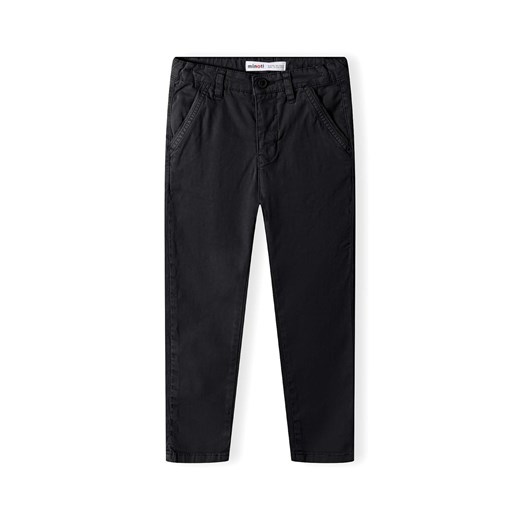 Czarne spodnie typu chino dla małego chłopca Minoti 122/128 5.10.15