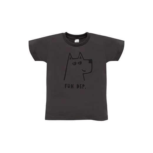 Grafitowy t-shirt bawełniany dla chłopca - OLIVIER - Pinokio ze sklepu 5.10.15 w kategorii T-shirty chłopięce - zdjęcie 171546247