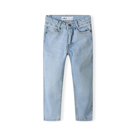Klasyczne jasnoniebieskie spodnie jeansowe dla chłopca ze sklepu 5.10.15 w kategorii Spodnie chłopięce - zdjęcie 171546425