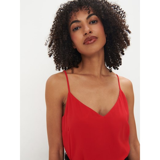 Mohito - Czerwony top basic - czerwony Mohito 34 Mohito