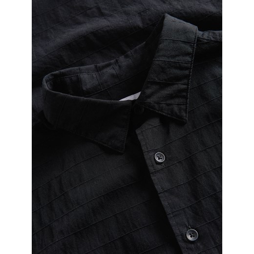 Reserved - Koszula regular z krótkim rękawem - czarny Reserved L Reserved
