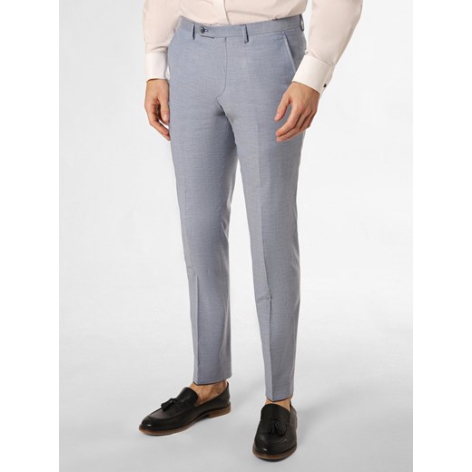 Roy Robson Spodnie - Marlane Mężczyźni Modern Fit wiskoza jasnoniebieski jednolity ze sklepu vangraaf w kategorii Spodnie męskie - zdjęcie 171547506