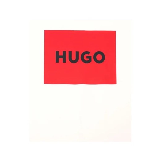 T-shirt chłopięce biały Hugo Kids bawełniany 