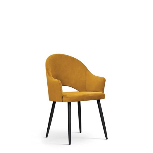 Krzesło tapicerowane Gona nowoczesna forma metalowe nogi ze sklepu George Azzar w kategorii Krzesła - zdjęcie 171548826