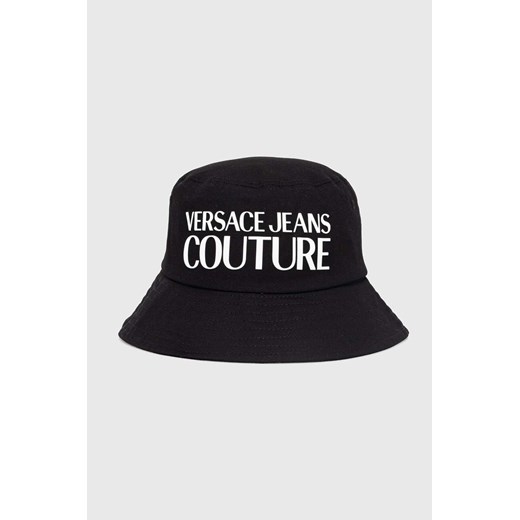 Versace Jeans Couture kapelusz bawełniany kolor czarny bawełniany 76GAZK04 ZG268 ze sklepu ANSWEAR.com w kategorii Kapelusze męskie - zdjęcie 171549829