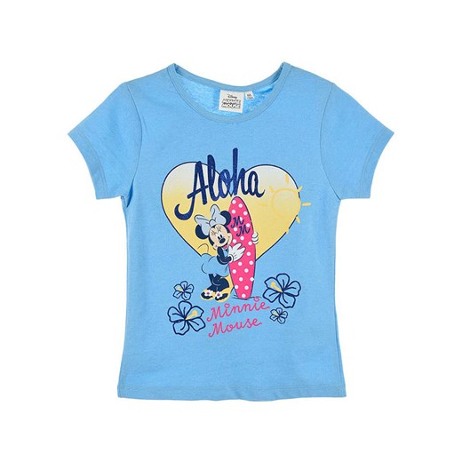 MINNIE MOUSE Koszulka &quot;Minnie&quot; w kolorze niebieskim ze wzorem ze sklepu Limango Polska w kategorii Bluzki dziewczęce - zdjęcie 171550789