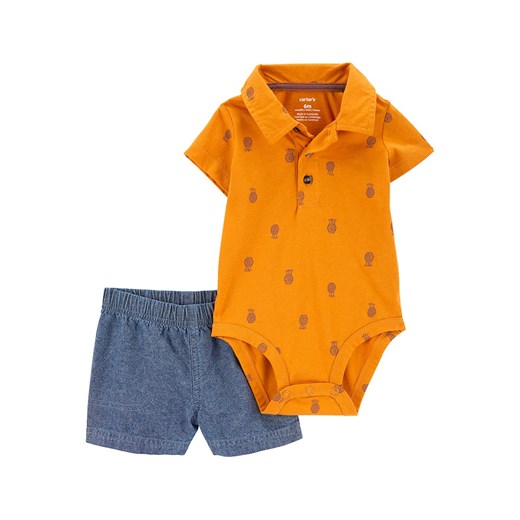 carter&apos;s 2-częściowy zestaw w kolorze pomarańczowym ze sklepu Limango Polska w kategorii Komplety niemowlęce - zdjęcie 171550975