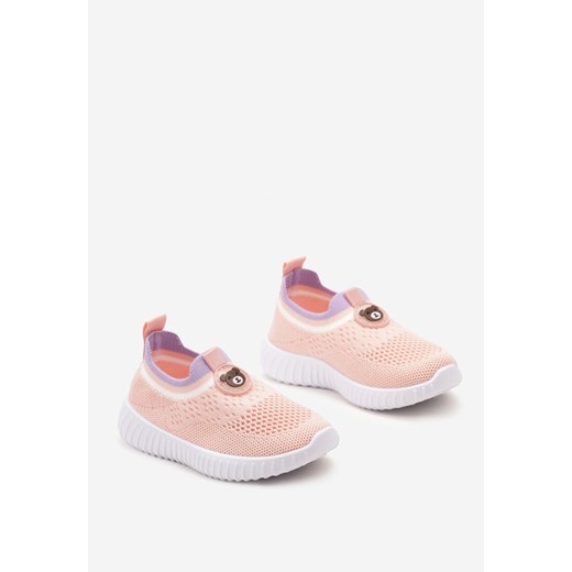 Buty sportowe dziecięce Born2be różowe bez zapięcia 