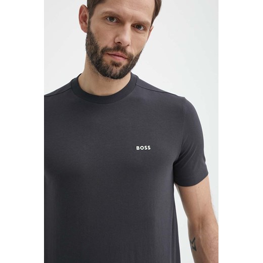 Boss Green t-shirt męski kolor szary 50506373 ze sklepu ANSWEAR.com w kategorii T-shirty męskie - zdjęcie 171552967