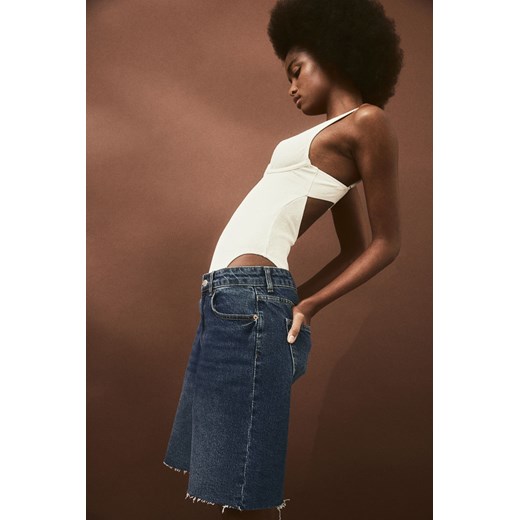 H & M - Dżinsowe szorty bermudy - Niebieski ze sklepu H&M w kategorii Szorty - zdjęcie 171553378
