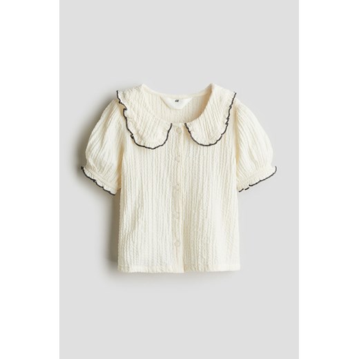 H & M - Bluzka z kołnierzykiem - Biały ze sklepu H&M w kategorii Odzież dla niemowląt - zdjęcie 171553379