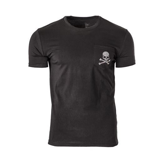 Męska koszulka T-873 - czarna ze sklepu Risardi w kategorii T-shirty męskie - zdjęcie 171554037