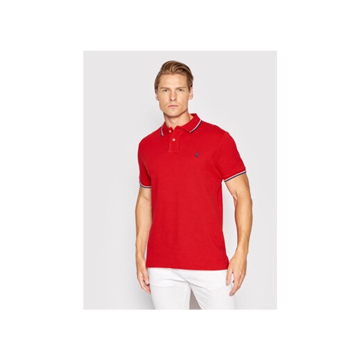 Polo Ralph Lauren Polo 710842621004 Czerwony Slim Fit ze sklepu MODIVO w kategorii T-shirty męskie - zdjęcie 171555936