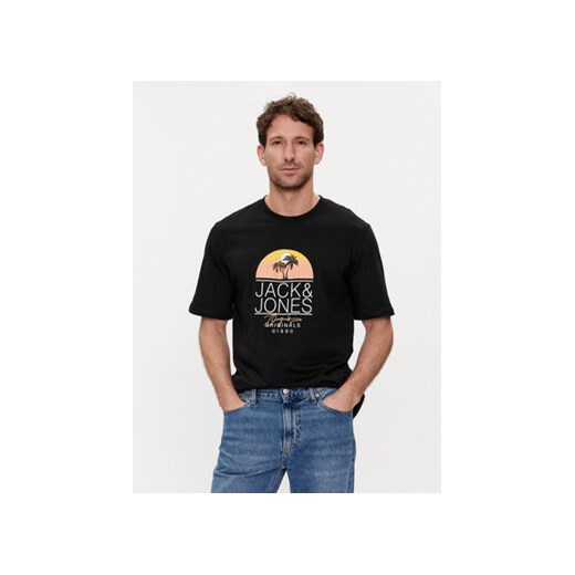 Jack&Jones T-Shirt Casey 12255238 Czarny Standard Fit ze sklepu MODIVO w kategorii T-shirty męskie - zdjęcie 171556077