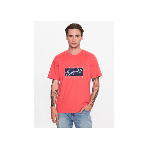 Jack&Jones T-Shirt Joshua 12228254 Czerwony Standard Fit M MODIVO
