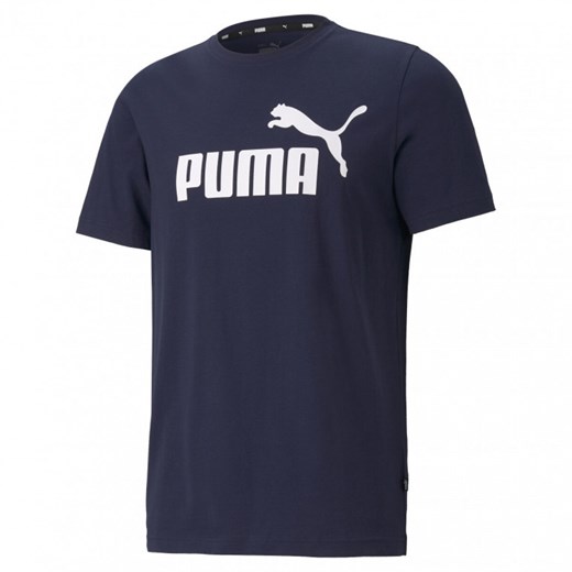 Męski t-shirt z nadrukiem PUMA ESS LOGO TEE Puma S Sportstylestory.com