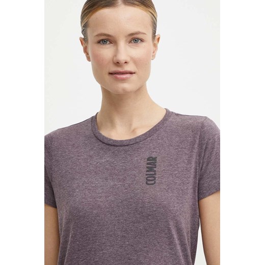 Colmar t-shirt damski kolor bordowy ze sklepu ANSWEAR.com w kategorii Bluzki damskie - zdjęcie 171559076
