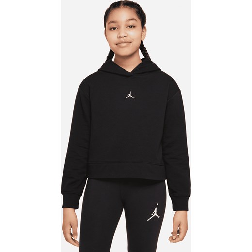 Bluza z kapturem dla dużych dzieci (dziewcząt) Jordan - Czerń Jordan M Nike poland