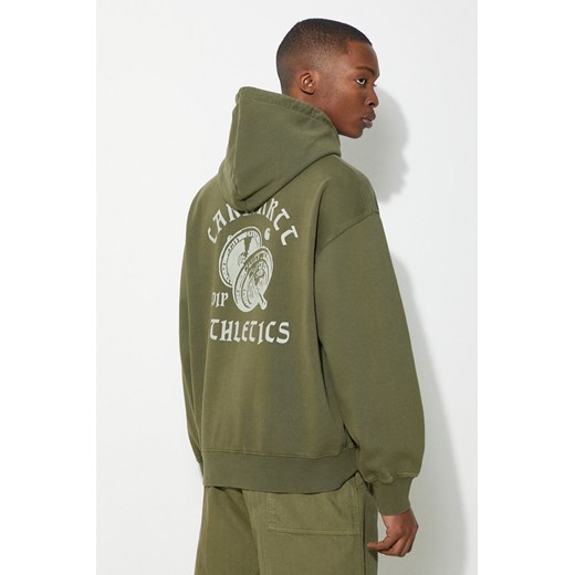 Carhartt WIP bluza Hooded Class of 89 Sweat męska kolor zielony z kapturem z M PRM