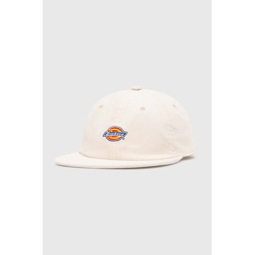 Dickies czapka z daszkiem sztruksowa CHASE CITY CAP kolor biały z aplikacją DK0A4YPJ ze sklepu PRM w kategorii Czapki z daszkiem damskie - zdjęcie 171559946