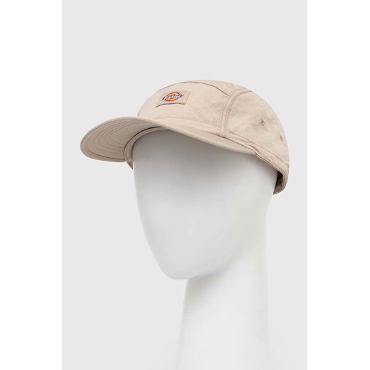 Dickies czapka z daszkiem FINCASTLE CAP kolor beżowy z aplikacją DK0A4YPC ze sklepu PRM w kategorii Czapki z daszkiem damskie - zdjęcie 171559948