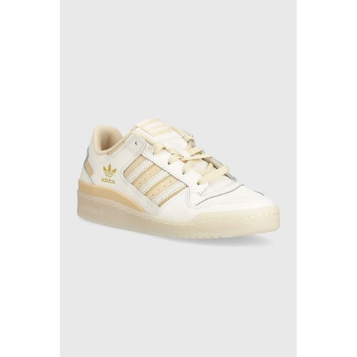 adidas Originals sneakersy skórzane Forum Low CL W kolor beżowy IG3688 ze sklepu PRM w kategorii Buty sportowe damskie - zdjęcie 171560109