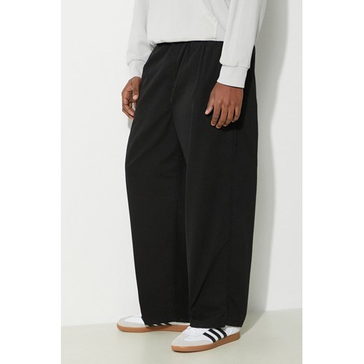 Carhartt WIP spodnie bawełniane Colston Pant kolor czarny proste I031514.89GD ze sklepu PRM w kategorii Spodnie męskie - zdjęcie 171560327