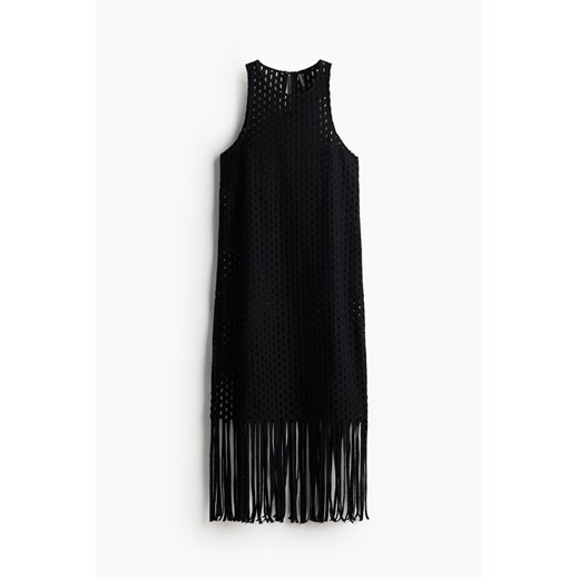 H & M - Sukienka o wyglądzie szydełkowej robótki - Czarny ze sklepu H&M w kategorii Sukienki - zdjęcie 171560655