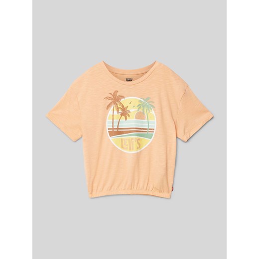 T-shirt z nadrukiem z logo model ‘SUNRISE’ ze sklepu Peek&Cloppenburg  w kategorii Bluzki dziewczęce - zdjęcie 171560736