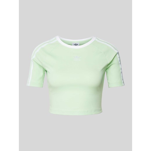 T-shirt krótki z paskami w kontrastowym kolorze ze sklepu Peek&Cloppenburg  w kategorii Bluzki damskie - zdjęcie 171560875