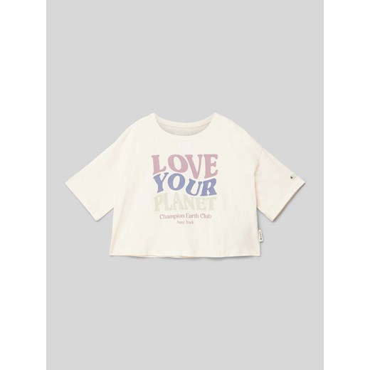 T-shirt krótki z nadrukiem z motywem ze sklepu Peek&Cloppenburg  w kategorii Bluzki dziewczęce - zdjęcie 171561017