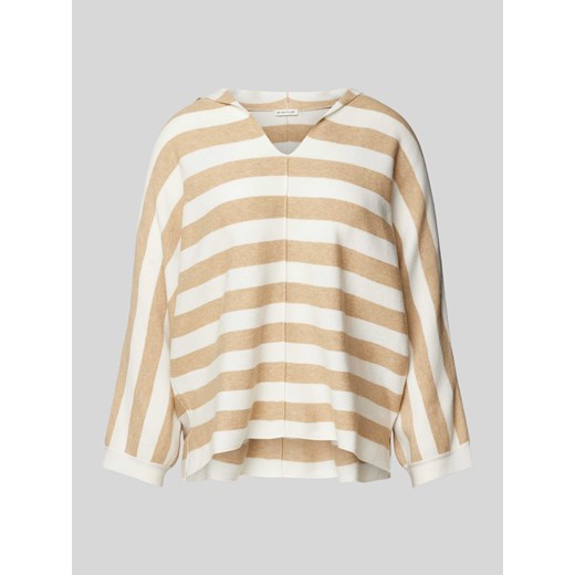 Sweter z rękawem o dł. 3/4 i wzorem w paski ze sklepu Peek&Cloppenburg  w kategorii Swetry damskie - zdjęcie 171561085