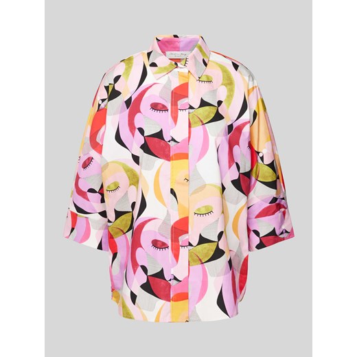 Bluzka we wzory na całej powierzchni ze sklepu Peek&Cloppenburg  w kategorii Koszule damskie - zdjęcie 171561195