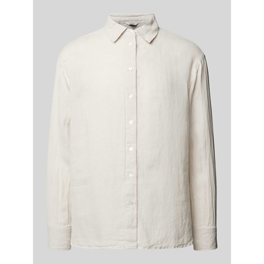 Bluzka lniana w jednolitym kolorze model ‘Katana’ ze sklepu Peek&Cloppenburg  w kategorii Koszule damskie - zdjęcie 171561538