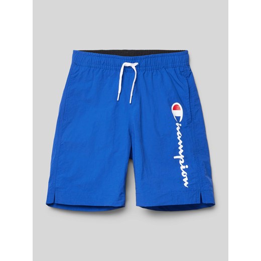 Spodenki kąpielowe z nadrukiem z logo ze sklepu Peek&Cloppenburg  w kategorii Kąpielówki chłopięce - zdjęcie 171561665