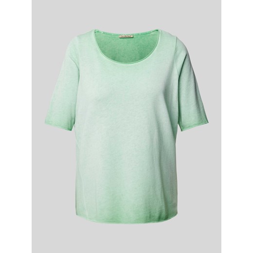 T-shirt ze zrolowanym dołem ze sklepu Peek&Cloppenburg  w kategorii Bluzki damskie - zdjęcie 171561715