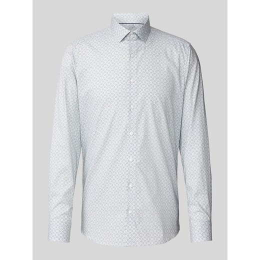 Koszula biznesowa o kroju body fit ze wzorem na całej powierzchni model ‘Modern Kent’ ze sklepu Peek&Cloppenburg  w kategorii Koszule męskie - zdjęcie 171561756