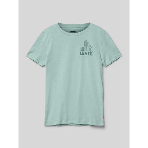 T-shirt z nadrukiem z logo ze sklepu Peek&Cloppenburg  w kategorii T-shirty chłopięce - zdjęcie 171561996