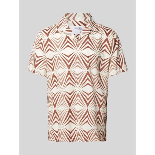 Koszula casualowa o kroju regular fit ze wzorem na całej powierzchni ze sklepu Peek&Cloppenburg  w kategorii Koszule męskie - zdjęcie 171562137