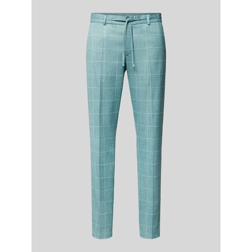 Spodnie ze wzorem w kratę i tunelem ze sklepu Peek&Cloppenburg  w kategorii Spodnie męskie - zdjęcie 171562265