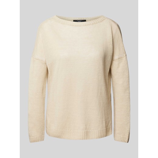 Sweter z dzianiny o kroju oversized z dekoltem w łódkę model ‘GARENNA’ ze sklepu Peek&Cloppenburg  w kategorii Swetry damskie - zdjęcie 171562405