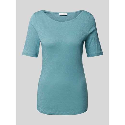 T-shirt w jednolitym kolorze z okrągłym dekoltem ze sklepu Peek&Cloppenburg  w kategorii Bluzki damskie - zdjęcie 171562708