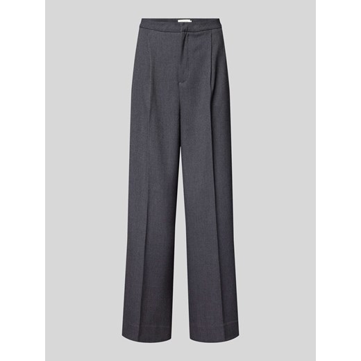Spodnie materiałowe z efektem melanżu w kant ze sklepu Peek&Cloppenburg  w kategorii Spodnie damskie - zdjęcie 171562825