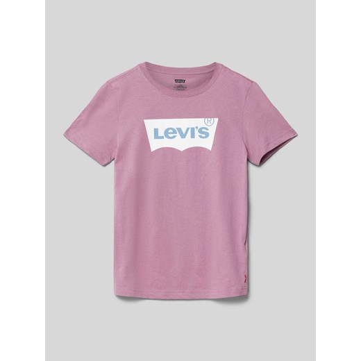 T-shirt z nadrukiem z logo ze sklepu Peek&Cloppenburg  w kategorii T-shirty chłopięce - zdjęcie 171562948
