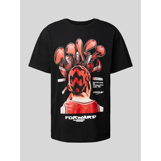 T-shirt o kroju oversized z nadrukiem z motywem i napisem ze sklepu Peek&Cloppenburg  w kategorii T-shirty męskie - zdjęcie 171563097