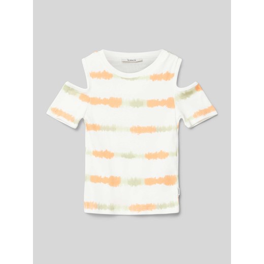 T-shirt z wycięciami ze sklepu Peek&Cloppenburg  w kategorii T-shirty chłopięce - zdjęcie 171563137