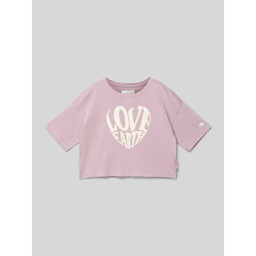 T-shirt krótki z nadrukiem z motywem ze sklepu Peek&Cloppenburg  w kategorii Bluzki dziewczęce - zdjęcie 171563187