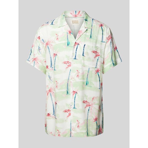 Koszula casualowa z wiskozy ze wzorem na całej powierzchni ze sklepu Peek&Cloppenburg  w kategorii Koszule męskie - zdjęcie 171563297