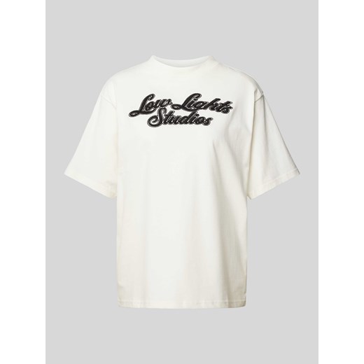 T-shirt z wyhaftowanym logo model ‘SHUTTER’ ze sklepu Peek&Cloppenburg  w kategorii Bluzki damskie - zdjęcie 171563368