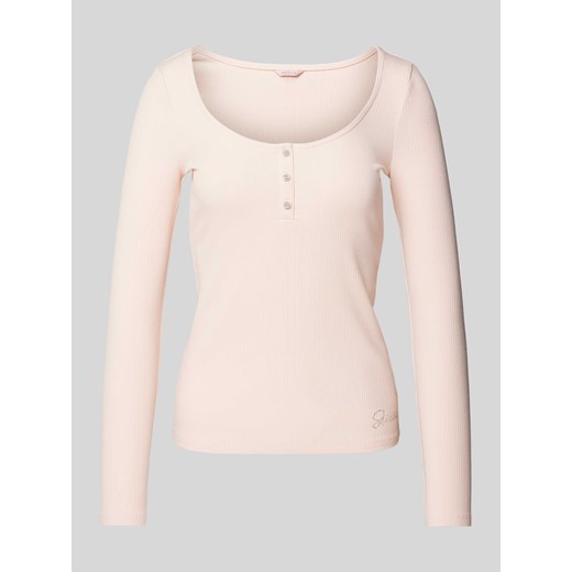 Bluzka z długim rękawem i efektem prążkowania model ‘KARLEE’ ze sklepu Peek&Cloppenburg  w kategorii Bluzki damskie - zdjęcie 171563538